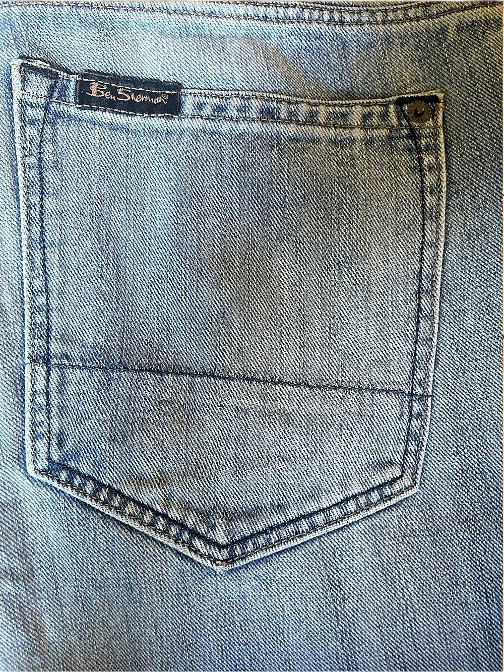 BEN SHERMAN True Icon Men’s Straight Leg Jeans 34x32 Blue Denim MG11014 - Picture 11 of 13